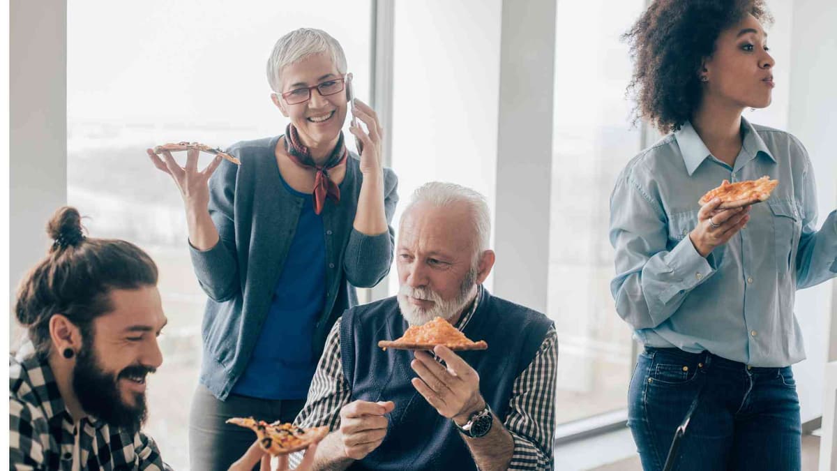 Arbeit alte und junge Generation